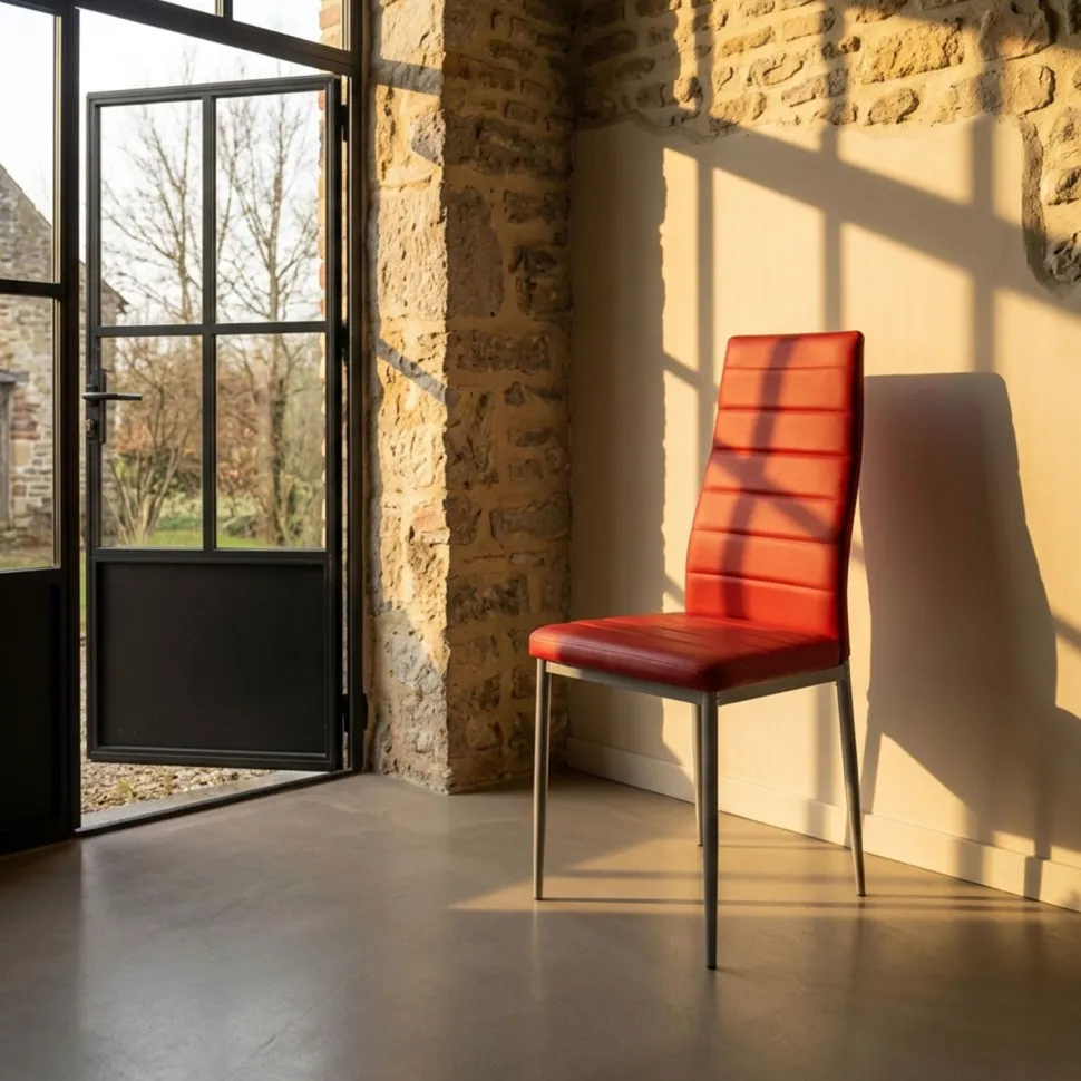 Lot de 4 chaises Stratus Rouge