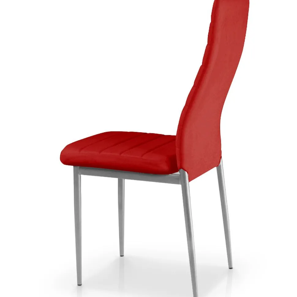 Lot de 4 chaises Stratus Rouge