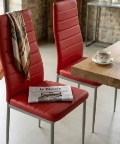 Lot de 4 chaises Stratus Rouge
