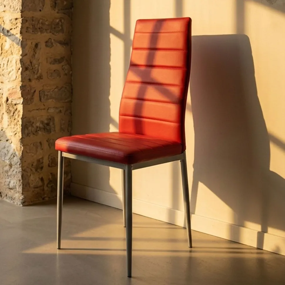Lot de 4 chaises Stratus Rouge