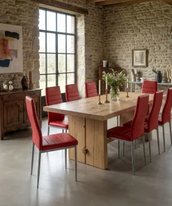 Lot de 4 chaises Stratus Rouge