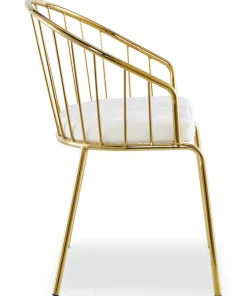 Lot de 2 chaises/fauteuils Eventille Simili Blanc