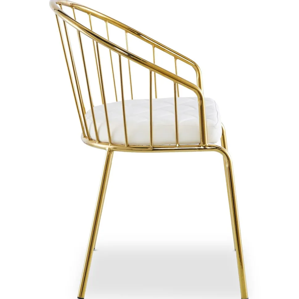 Lot de 2 chaises/fauteuils Eventille Simili Blanc