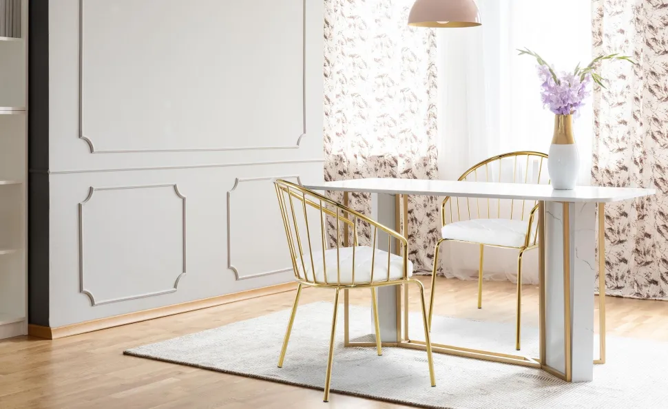 Lot de 2 chaises/fauteuils Eventille Simili Blanc