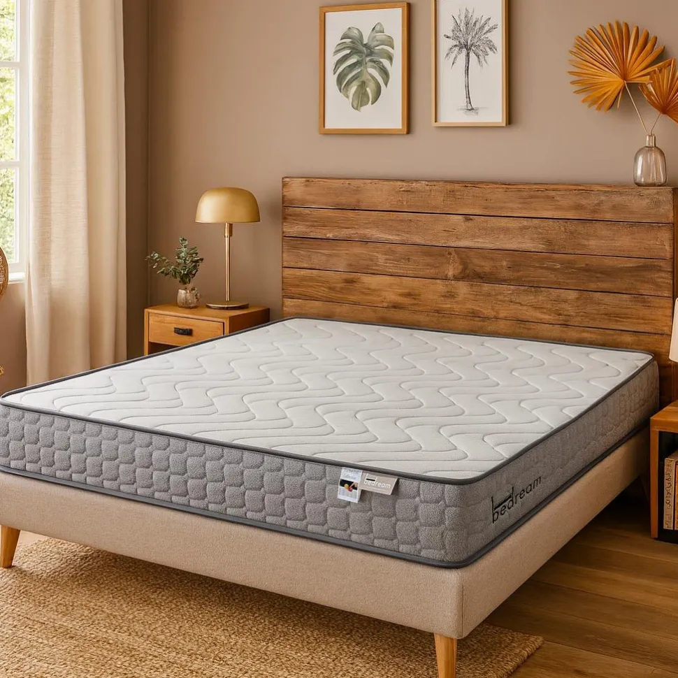 Matelas à ressorts ensachés 23cm Bedream accueil moelleux et soutien ferme 160x200cm