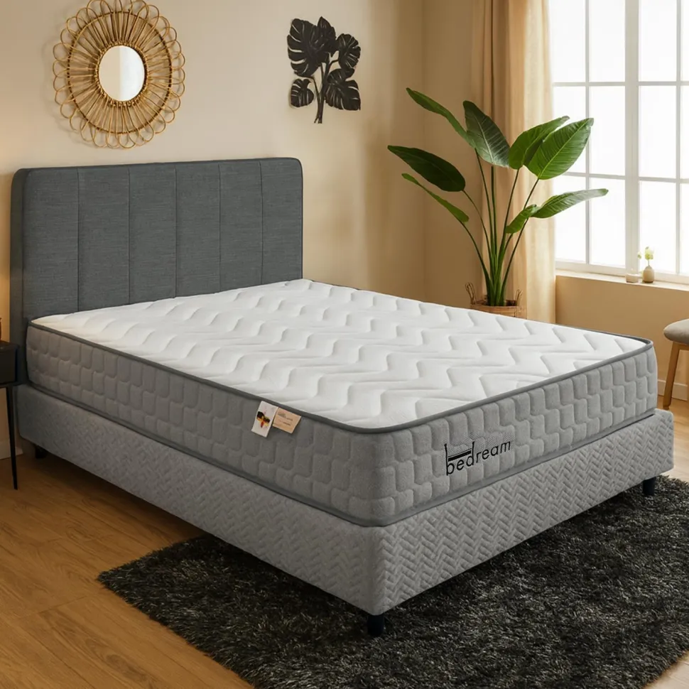 Matelas à ressorts ensachés 23cm Bedream accueil moelleux et soutien ferme 140x190cm