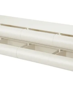 Meuble tv 8 tiroirs arrondis Mezade L180cm Crème