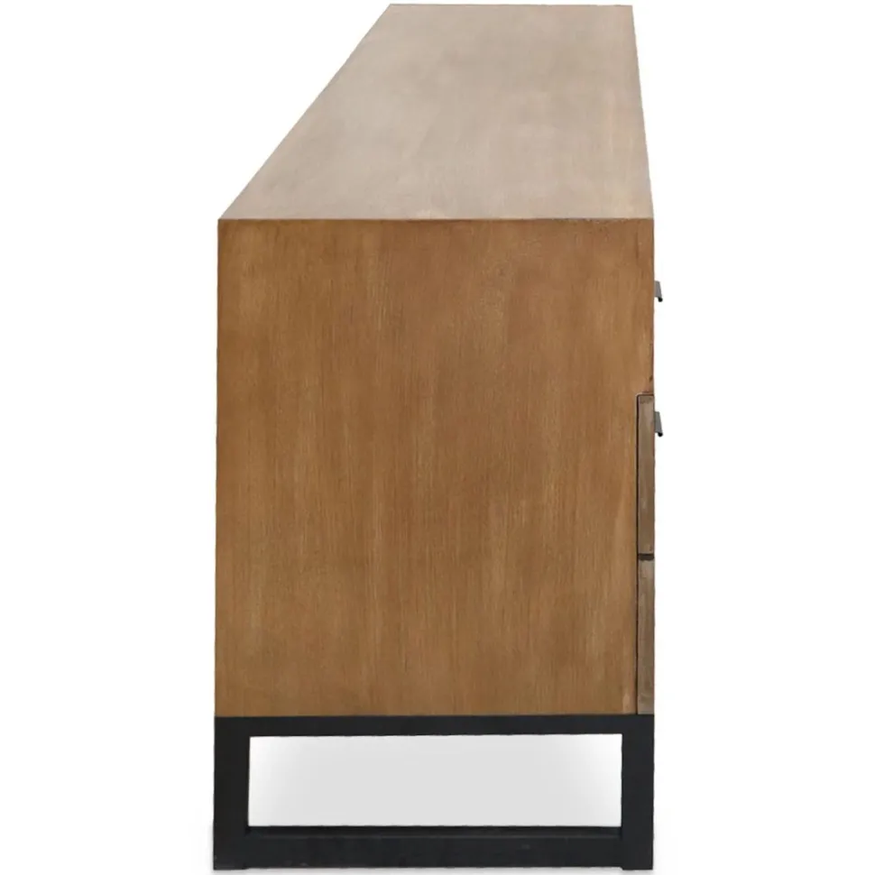 Meuble TV Panara L150cm Bois d'acacia patiné