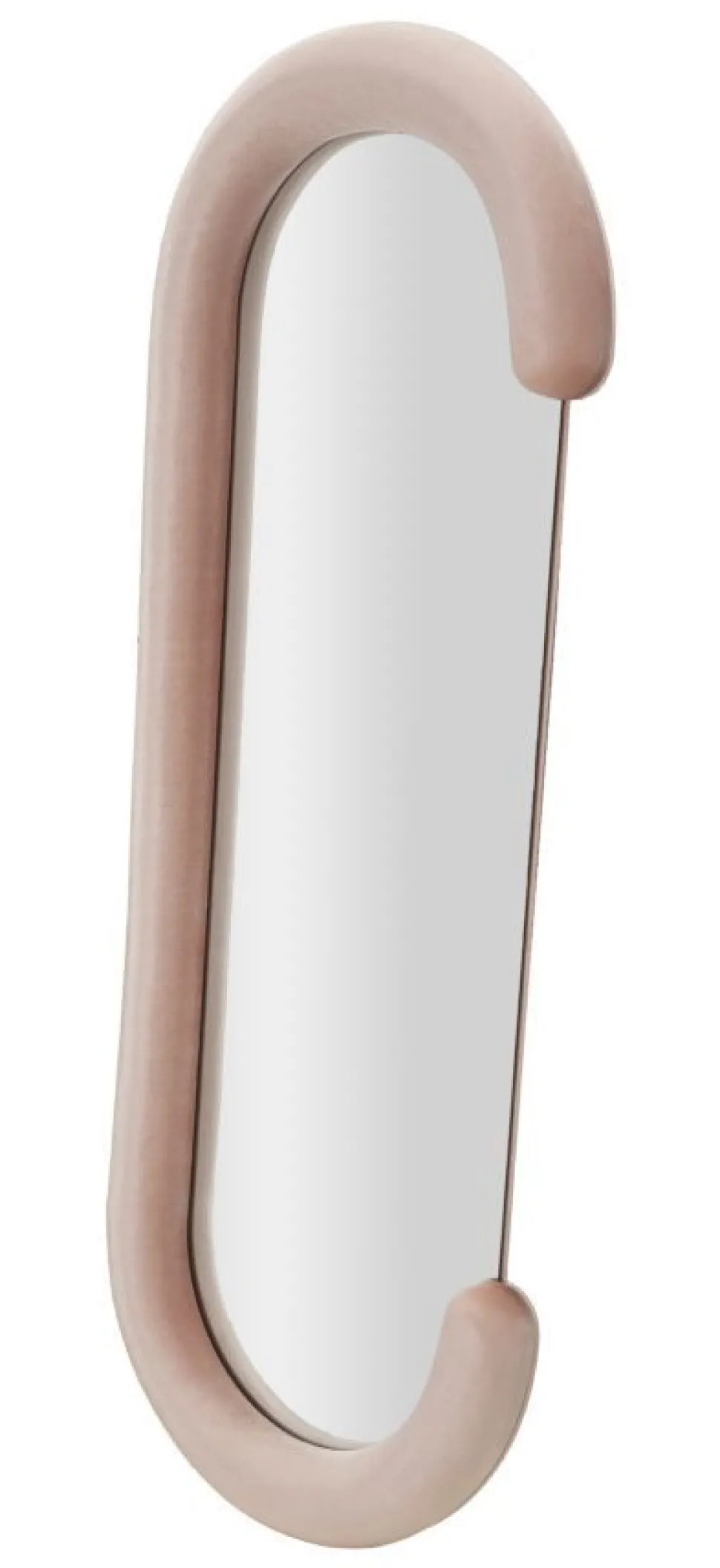 Miroir mural Chantal Bois et Velours Rose