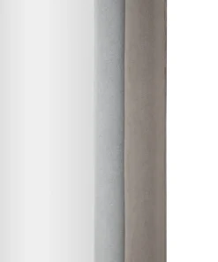 Miroir mural Cloe cadre en bois M.D.F et Tissu Velours Gris
