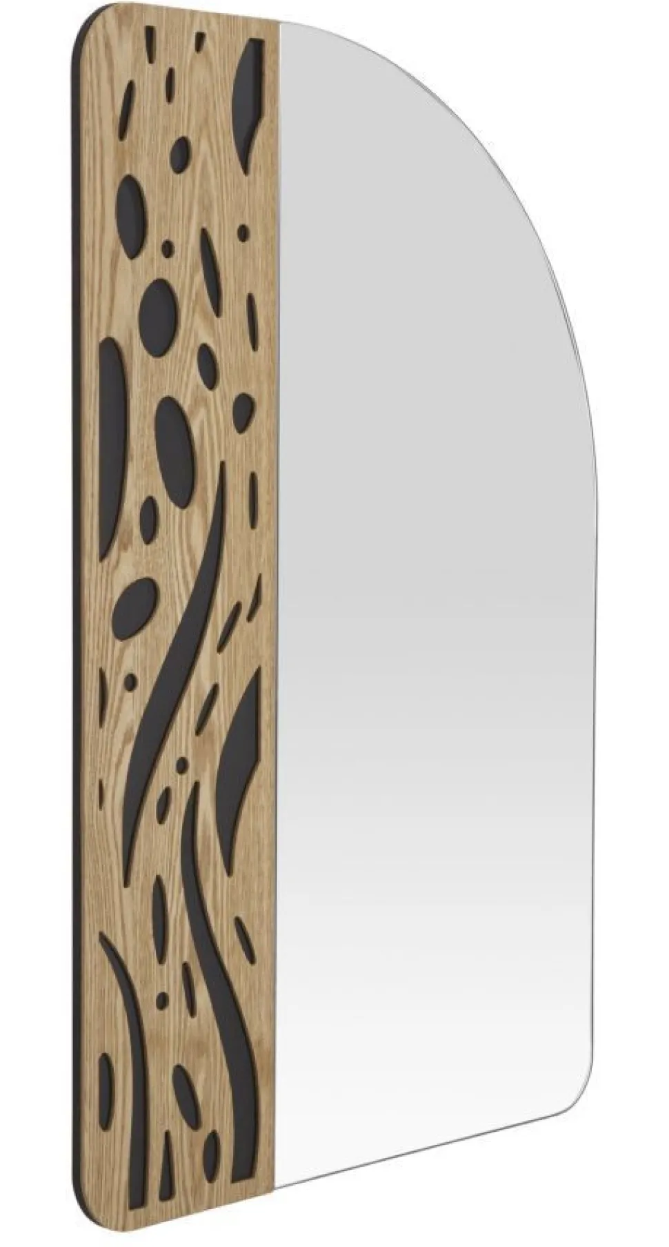 Miroir mural formes douces M.D.F multicolore