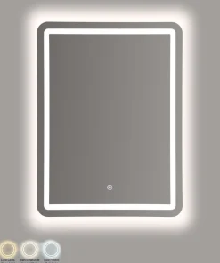 Miroir mural LED rectangulaire Simple