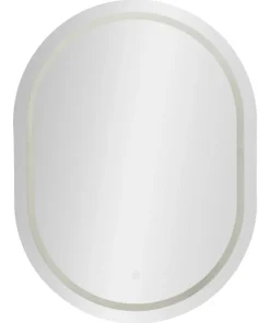 Miroir mural ovale LED 60x80 cm