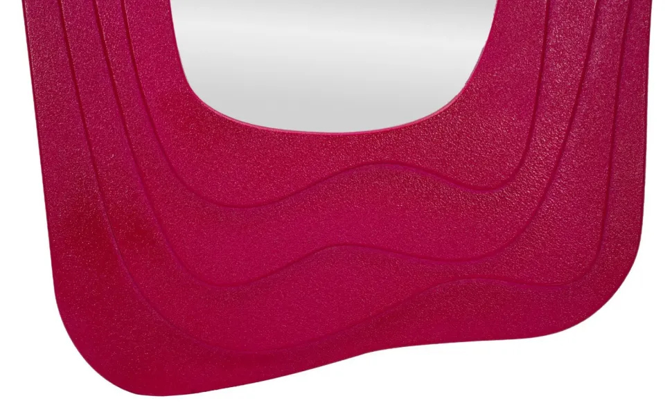 Miroir mural sinueux Dafne M.D.F Fuchsia et Verre