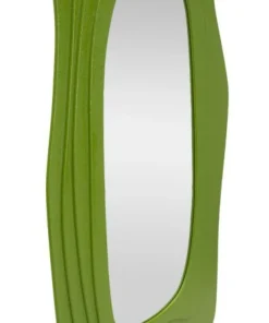 Miroir mural sinueux Dafne M.D.F Vert éclatant verre