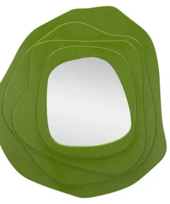 Miroir mural sinueux Dalia M.D.F Vert et Verre