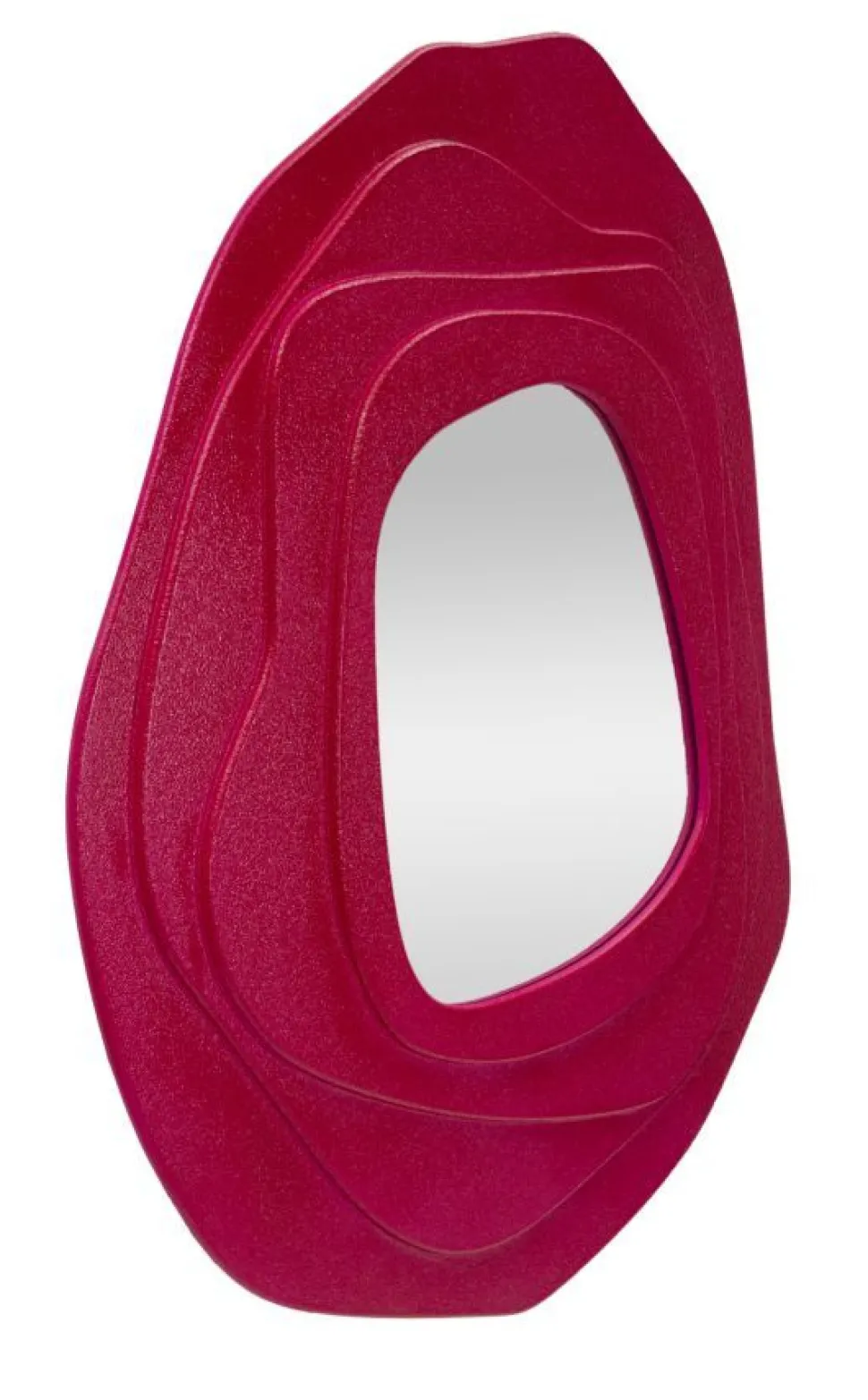 Miroir mural sinueux Dalia M.D.F. Fuchsia et Verre