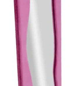 Miroir mural Theodor cadre en bois Velours Fuchsia