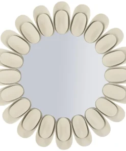 Miroir rond Dune effet pierre