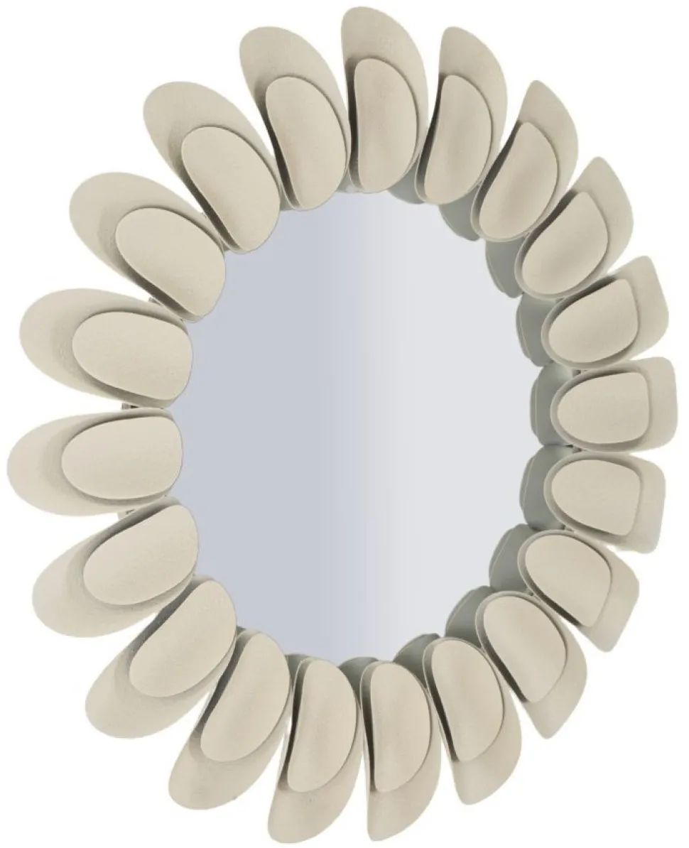 Miroir rond Dune effet pierre