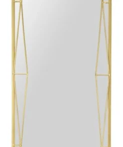 Miroir sur pied Gold design géométrique