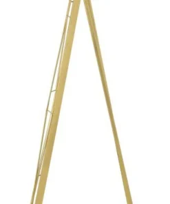 Miroir sur pied Gold design géométrique