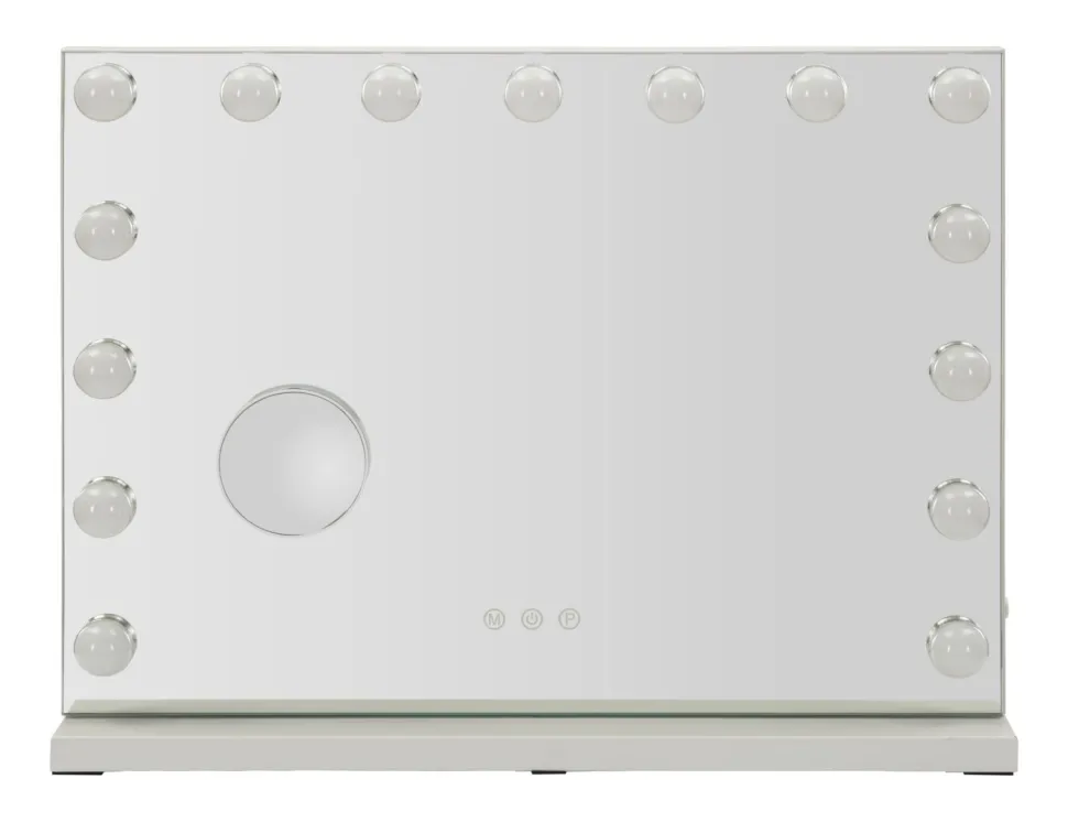 Miroir sur pied Hollywood avec LED