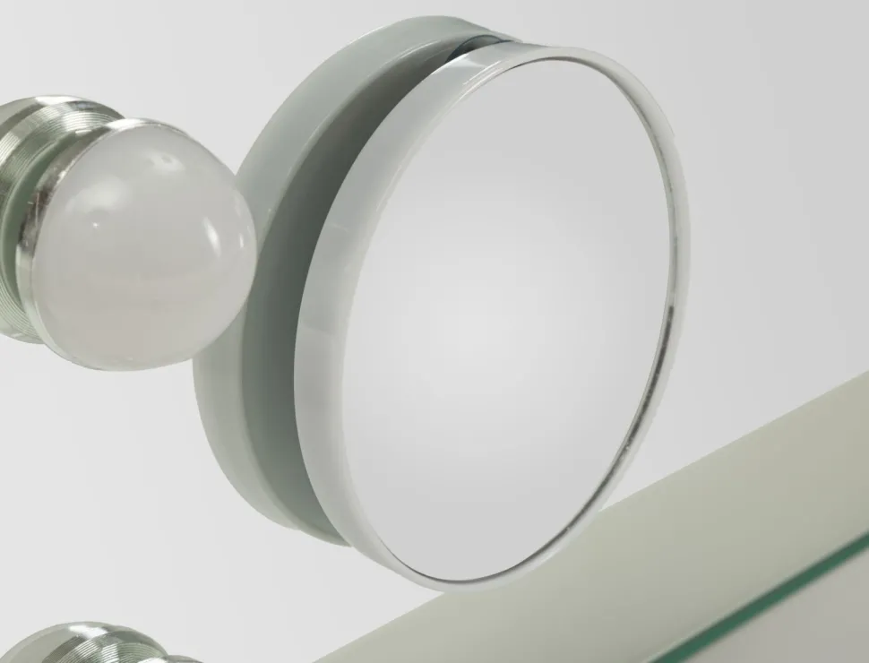 Miroir sur pied Hollywood avec LED