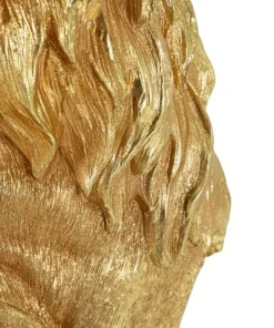 Objet décoratif Lion Roi doré