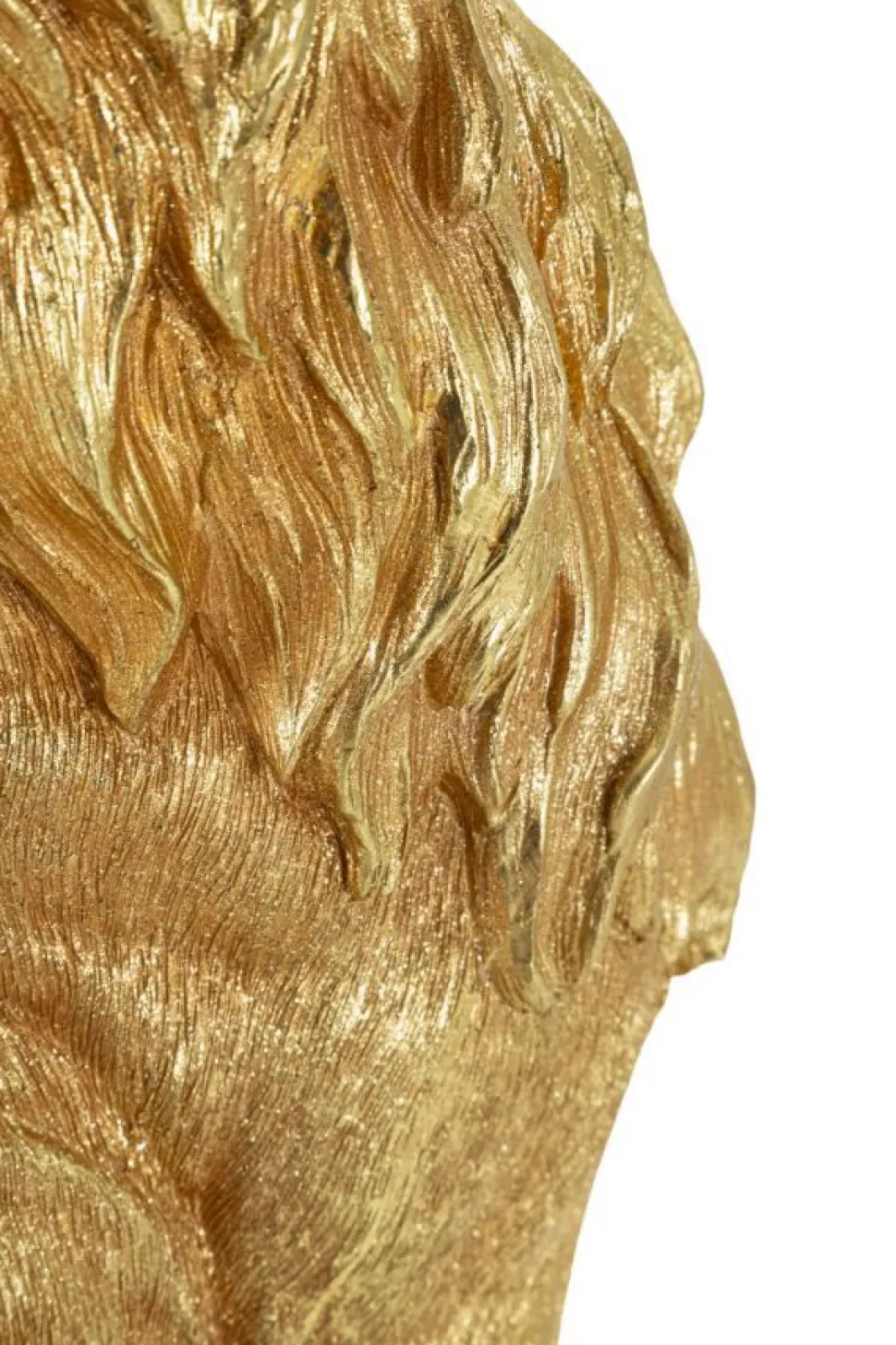 Objet décoratif Lion Roi doré