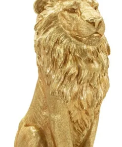 Objet décoratif Lion Roi doré