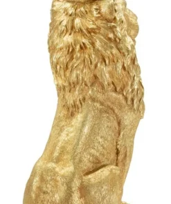 Objet décoratif Lion Roi doré