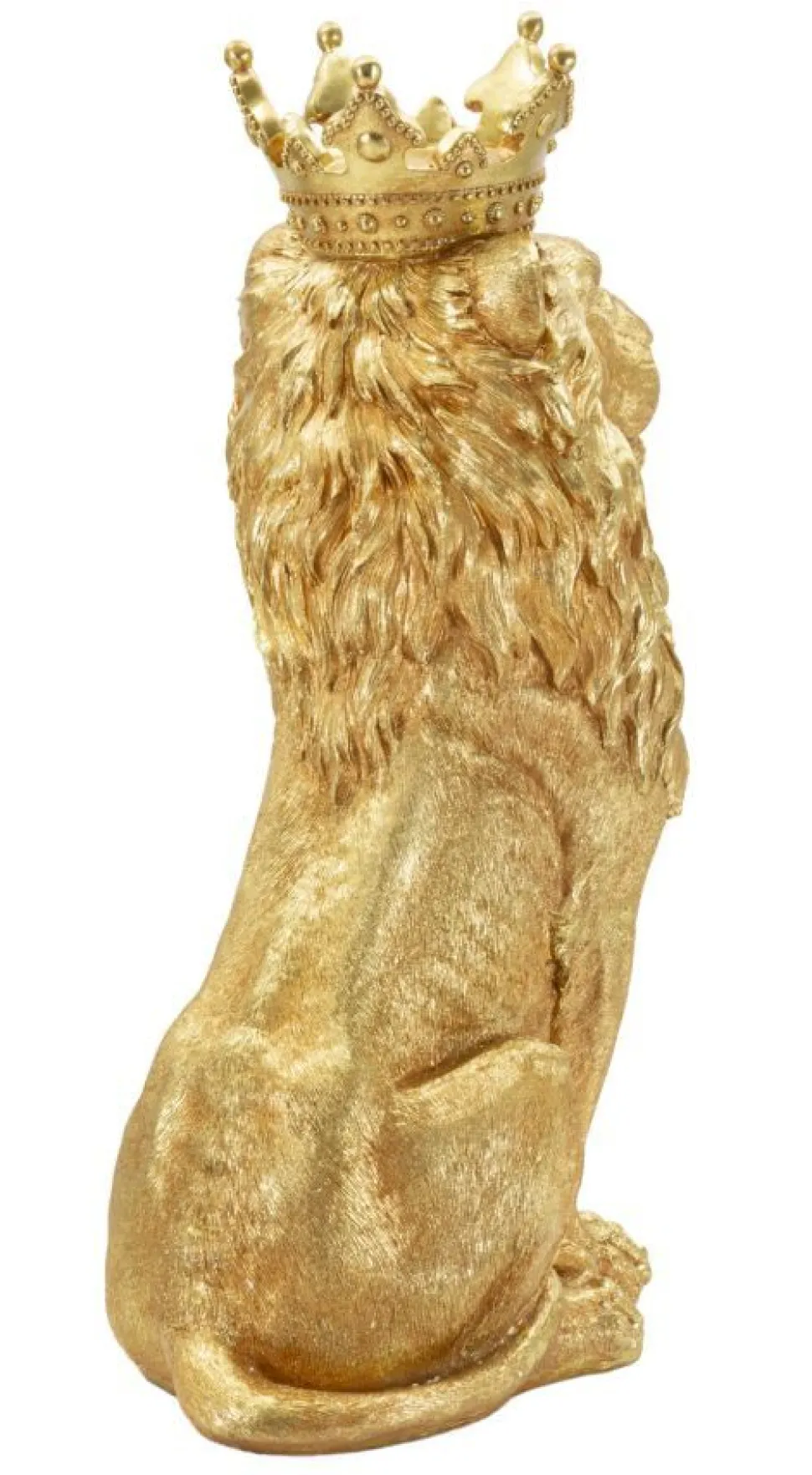 Objet décoratif Lion Roi doré