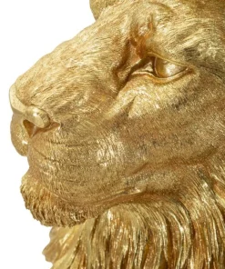 Objet décoratif Lion Roi doré