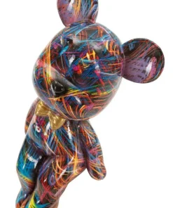 Objet décoratif Orsetto Pop multicolore avec nœud doré