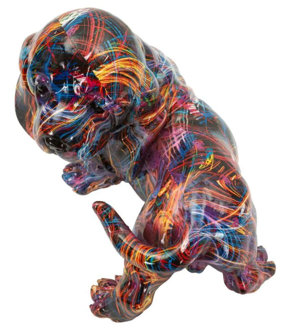 Objet décoratif Teckel vibrant Psychédélique