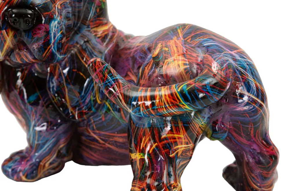 Objet décoratif Teckel vibrant Psychédélique