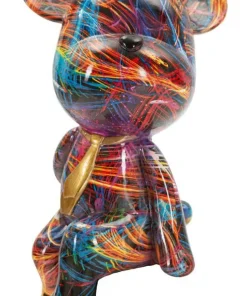Ourson décoratif moderne motifs colorés