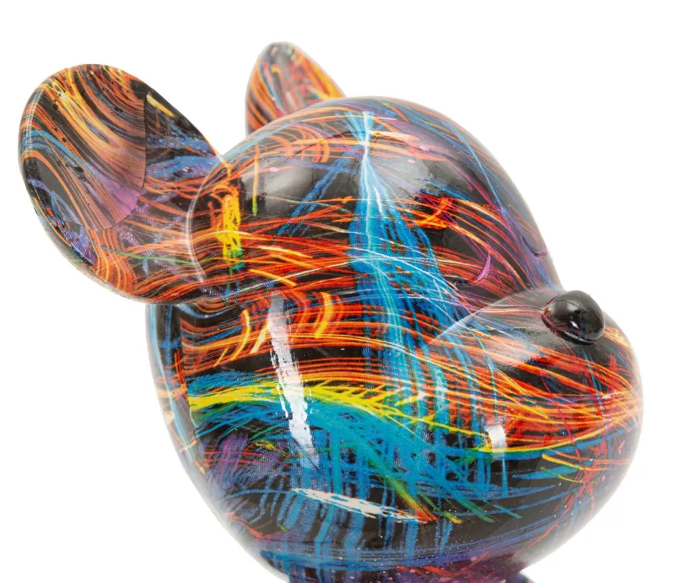 Ourson décoratif moderne motifs colorés