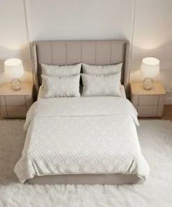 Pack Lit-coffre Magorial + Matelas Bedream 140x190cm Velours Taupe