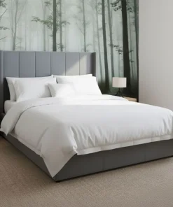 Pack Lit-coffre Magorial + Matelas Bedream 140x190cm Velours Gris
