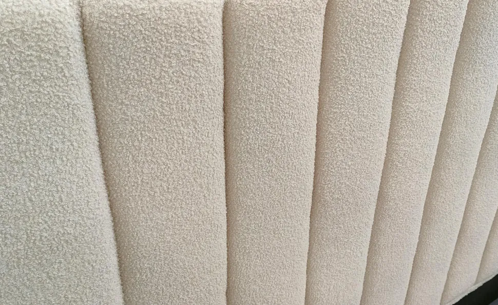 Pack Lit-coffre Songe + Matelas Bedream 140x190cm Tissu bouclette Beige