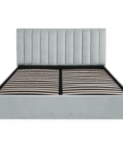 Pack Lit-coffre Songe + Matelas Bedream 180x200cm Velours Argent