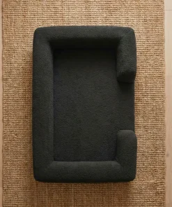 Panier pour chien et chat Chouchon 65x90cm Tissu Bouclette Noir
