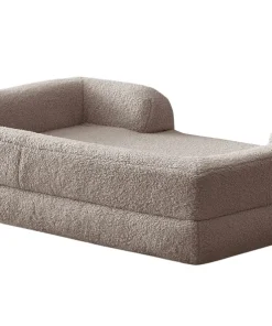 Panier pour chien et chat Chouchon 65x90cm Tissu Bouclette Taupe clair