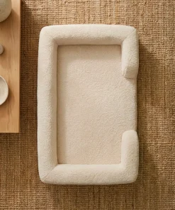Panier pour chien et chat Chouchon 65x90cm Tissu Bouclette Crème