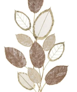 Panneau mural décoratif en fer brindilles et feuilles multicolores