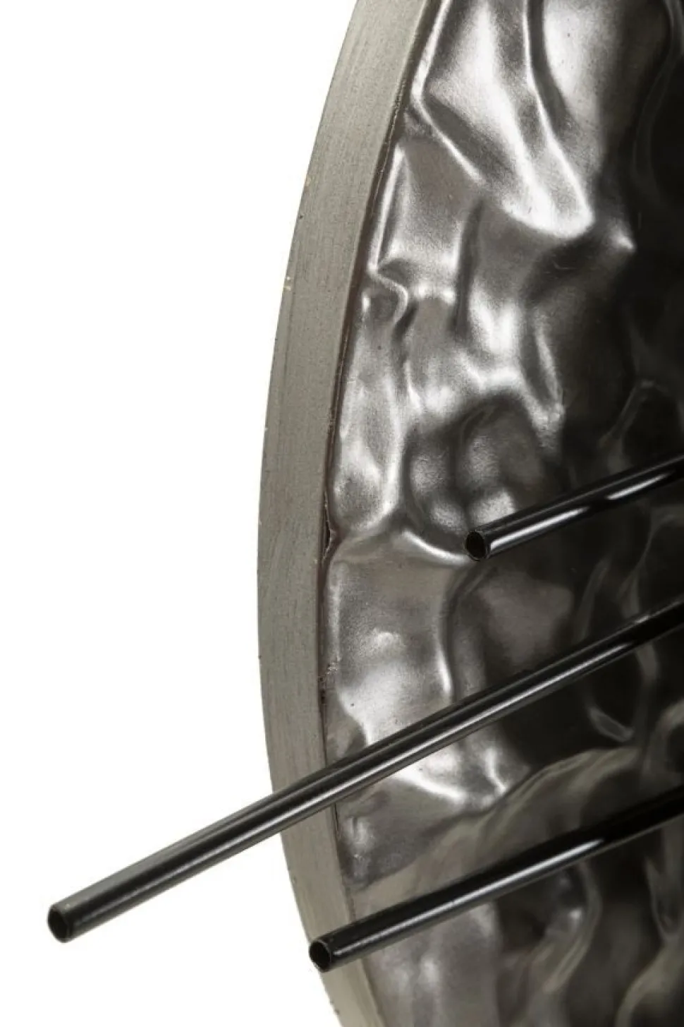 Panneau mural moderne Cripton Métal Noir et Doré
