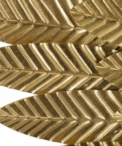 Panneaux décoratifs 3D ailes en métal doré 2 pcs