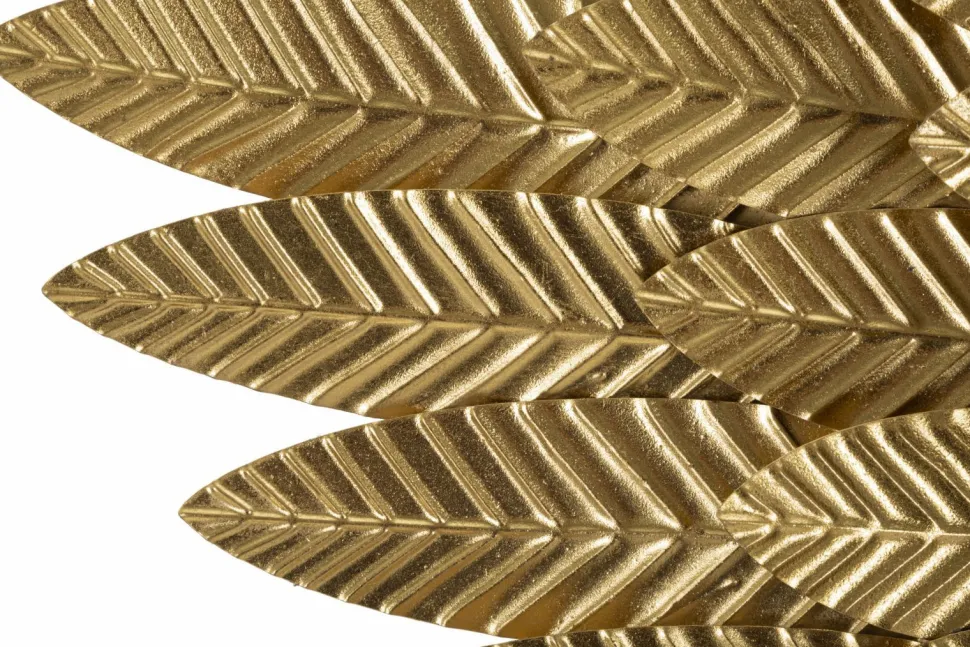Panneaux décoratifs 3D ailes en métal doré 2 pcs